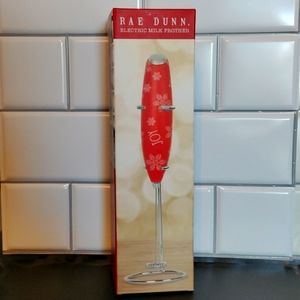 Rae Dunn Red Christmas Electric Milk Frother